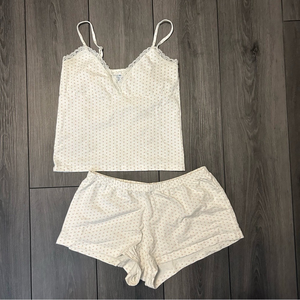 Brandy Melville Pink Hearts Set